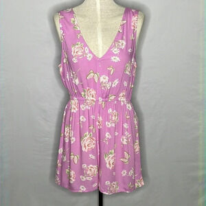 BP Nordstrom Sleeveless Floral Rayon Romper - Size Small